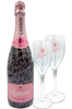 Lanson Champagne Rose with 2 flutes
