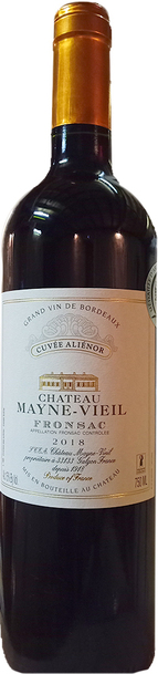 Chateau Mayne-Vieil Cuvée Aliénor Fronsac 2018 750ml