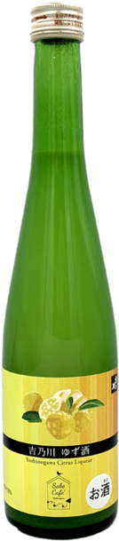 Yoshinogawa Sake Cafe Yuzu Liqueur 500ml Bottle