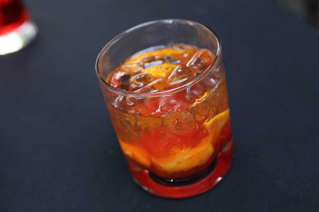 old fashioned in rocks glass