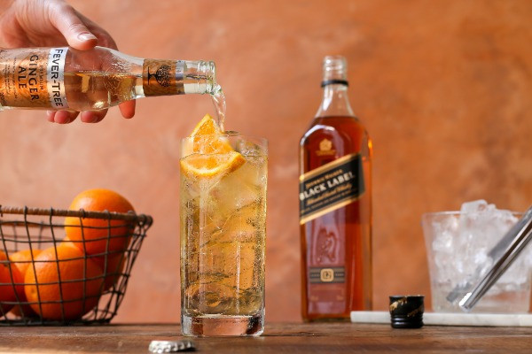 Highball Cocktail with Whiskey and Fever-Tree