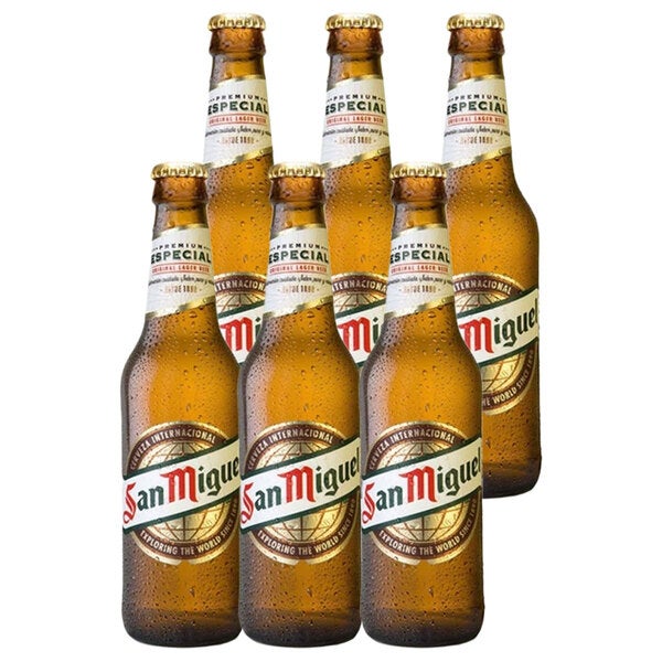 6 x San Miguel Especial Beer Bottle 330ml image