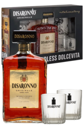 Amaretto Di Saronno 700ml Gift Pack with 2 Glasses