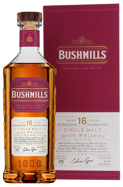 Bushmills 16 Year Old - Three Wood 700ml Bottle with Gift Box