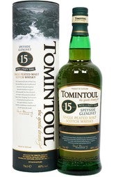 Tomintoul 15 Year Peaty Tang 700ml Bottle w/Gift Box