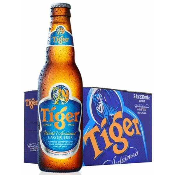 Buy 24 x Tiger Beer Bottle Case 330ml at the best price Paneco Singapore