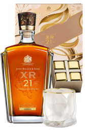 John Walker & Sons XR 21 Years 750ml Bottle Gift Set with Glass & 4 Whisky Stones