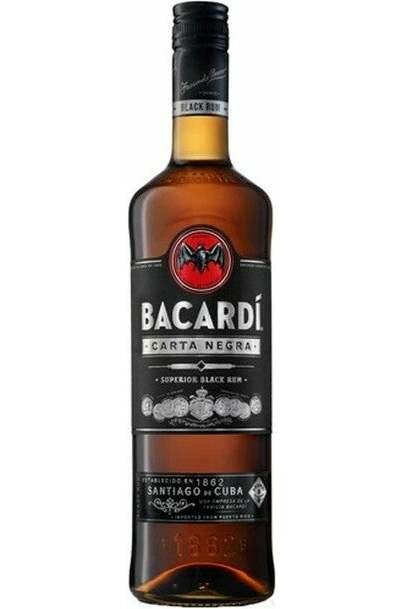 Bacardi Carta Negra (Black) 1L Bottle