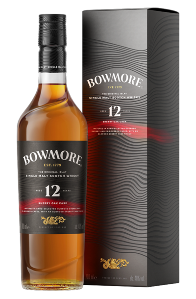 Bowmore 12 Year Sherry Oak Cask 700ml Bottle with Gift Box