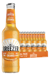 24 x Bacardi Breezer Zesty Orange Bottle Case 275ml