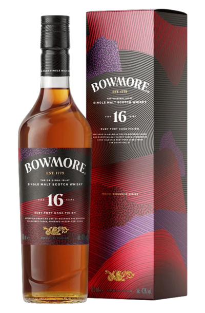 Bowmore 16 Year Old Ruby Cask Finish 700ml Bottle with Gift Box