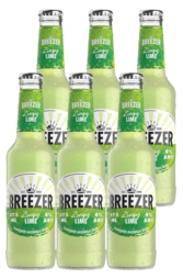 6 x Bacardi Breezer Zingy Lime Bottle Pack 275ml